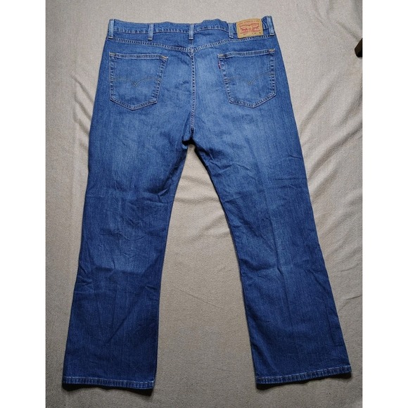 Levi's 527 Bootcut Jeans Mens W42 L30 Blue Denim Cowboy Medium Wash - Picture 6 of 10